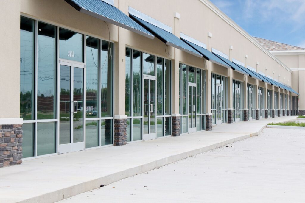 Store display glass and storefront glass fabricated in Chattanooga